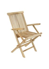 Vcm Gartenstuhl &raquo;Klappstuhl Gartenstuhl Balkonstuhl Teak Holz natur&laquo; ()