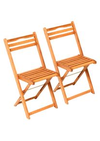 Merxx Gartenstuhl &raquo;Porto&laquo; (Set) 2 Stk.2er Set, Eukalyptusholz, klappbar, braun