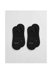 Gant F&uuml;&szlig;linge &raquo;INVISIBLE SOCKS 2-PACK&laquo; mit Silikonbesatz am Fersenbereich schwarz, Gr&ouml;&szlig;e 43-45