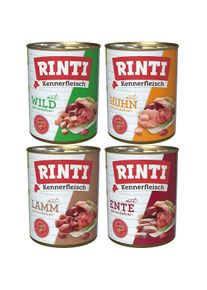 Rinti Kennerfleisch Mix Lamm & Huhn & Ente & Wild 24x800g