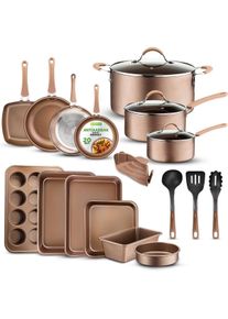 Nutrichef Set di Pentole Antiaderenti da 20 Pezzi, Pfanne + Kochtopf