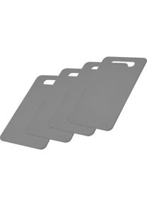 Westmark Fr&uuml;hst&uuml;cksbrettchen 4er-Pack, Schneidebrett, Grau