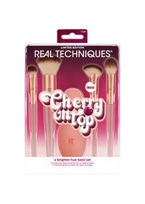 Real Techniques, Schminkpinsel, Basish&uuml;lle Mit Kirschmotiv Auf Einem Helleren Farbton, 6-tlg (Set)