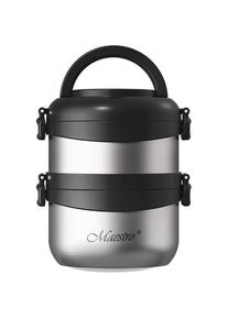 Maestro Termos obiadowy 1 5L MR-1635-150, Thermoskanne, Schwarz, Silber
