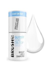 Brush up, Nagellack, Brushup Glossy Coat On Top Uv Led Hybrid Nail Top Coat Bright Like A Diamond 5g (Bright Like A Diamond, Top Coat)