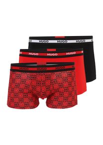 Hugo, M&aelig;nd, Boksershorts 'PLANET', R&oslash;d / Sort / Hvid, St&oslash;rrelse S