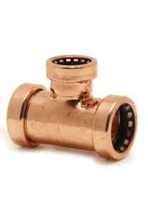 Aalberts VSH Tectite T-St&uuml;ck TT130221818 22 x 18 x 18 mm, Kupfer, reduziert, unl&ouml;sbar