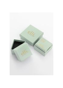 Elli Premium Paar Creolen &raquo;Ohrringe Creolen Wei&szlig; 925 Sterling Silber, mit Kristallen von Swarovski &laquo;