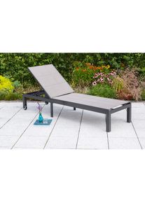 Merxx Gartenliege &raquo;Trivero&laquo; Alu/Textil, verstellbar