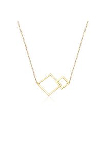 Elli Kette mit Anh&auml;nger &raquo;Halskette Anh&auml;nger Quadrat 925 Sterling Silber&laquo;