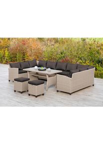 Merxx Garten-Essgruppe &raquo;Bergamo&laquo; 22 Stk. tlg. inklusive Kissen, Eckbank-Set