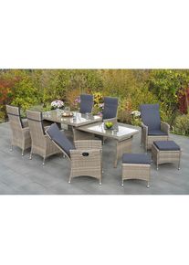 Merxx Garten-Essgruppe &raquo;Ravello&laquo; 17 Stk. tlg. inkl. Auflagen