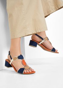 Sandalett fr&aring;n Marco Tozzi - bl&aring; - storlek 40 - bonprix