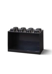 Lego BRICK SHELF 8 KNOBS - BLACK