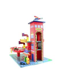 Mentari Wooden Garage Red