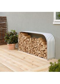 Abri b&ucirc;ches Vitavia Lignum abri bois de chemin&eacute;e, (LxPxH) 2,1x0,4x1 m, 401 travers,sans couleur