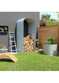 Abri b&ucirc;ches Vitavia Lignum abri bois de chemin&eacute;e, (LxPxH) 0,99x0,86x2,23 m, 858 Hoch,sans couleur