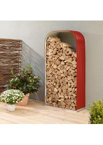 Abri b&ucirc;ches Vitavia Lignum abri bois de chemin&eacute;e, (LxPxH) 0,99x0,4x2 m, 401 haut,Rubin