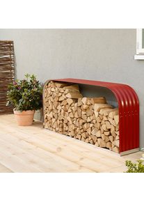 Abri b&ucirc;ches Vitavia Lignum abri bois de chemin&eacute;e, (LxPxH) 2,1x0,4x1 m, 401 travers,Rubin