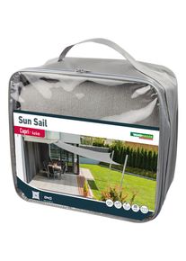Windhager Voile d'ombrage CAPRI gris Protection solaire, 4x4 m, carr&eacute;e