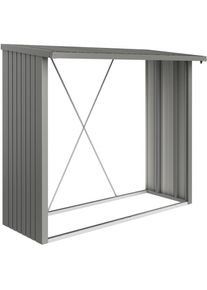 Abri b&ucirc;ches BioHort WoodStock gris quartz m&eacute;tallis&eacute;, 230 (229x199x102 cm)