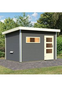Maison de sauna Karibu Skrollan 2 Terragrau, sans po&ecirc;le