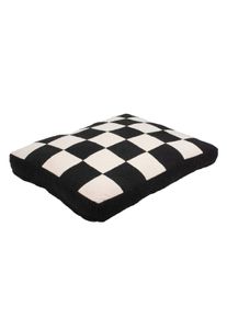 Coockoo Hundekissen Cozy Block schwarz / wei&szlig; L - 120 x 80 x 12 cm