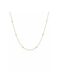 Elli, Damen, Kette mit Anh&auml;nger &raquo;Halskette Herz Liebe Love Herzkette 925 Silber&laquo;, Gold, Gold, Romantische Herzchen-Halskette f&uuml;r Damen