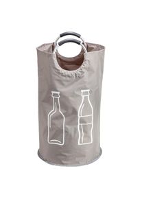 HEINE HOME, Flaschentr&auml;ger, taupe, Aluminium, Kunstfaser, Kunststoff, Polyester, taupe