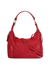 Samantha Look, Damen, Shopper echt Leder, Made in Italy, rot, rot, H&ouml;he 30 cm x Breite 35 cm x Tiefe 11 cm