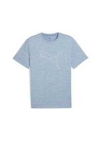 Puma, Herren, Trainingsshirt &raquo;M TAD ESSENTIAL HEATHER CAT TEE (CF LARGE CAT)&laquo; Regular Fit, Kurzarm, Rundhalsausschnitt, DryCELL Technologie, Cool Blue