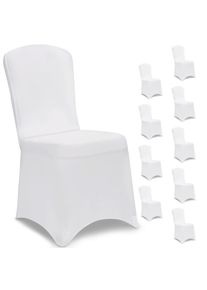 Detex Conjunto de 10 capas de cadeira brancas
