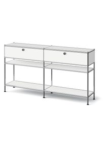 Tchibo - &raquo;Cn3 Slim Line&laquo; f&eacute;m konzolasztal 2 fi&oacute;kkal - feh&eacute;r