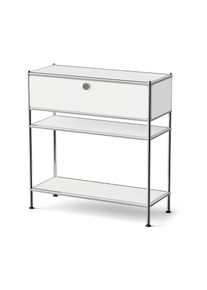 Tchibo - &raquo;Cn3 Slim Line&laquo; f&eacute;m konzolasztal fi&oacute;kkal - feh&eacute;r