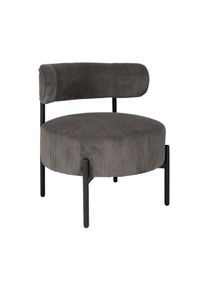 Eglo Stuhl &raquo;Manirenja&laquo; - 65x62,5x77cm - dunkelgrau - Polyester / Schaumstoff / Metall