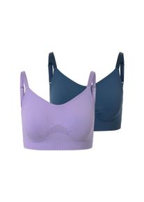 Tchibo - 2 Seamless-Sport-BHs - Damen - Gr. XL - lila