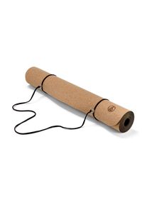 Tchibo - Korkowa mata do jogi i fitnessu - kolor: brązowy