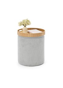 Tchibo - Stolik z tacą i funkcją siedziska - kolor: szary