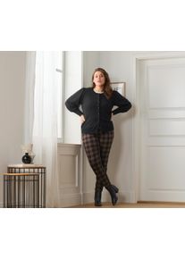 Tchibo - Sweter z delikatnej dzianiny z bufiastymi rękawami - dla pań - rozmiar XL 48/50 - kolor: czarny