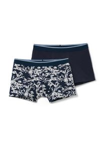 Tchibo - Bokserki - dla pan&oacute;w -rozmiar L/6 - kolor: biały/niebieski/z nadrukiem