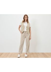 Tchibo - Lniane spodnie - dla pań - rozmiar 48 - kolor: beżowy