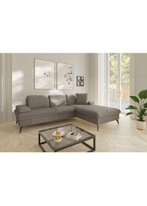 Sit & More sit&more Ecksofa &raquo;Morris Jubi L-Form, B: 247 cm&laquo; mit Armteilfunktion & 1 Zierkissen, optional Bettfunktion
