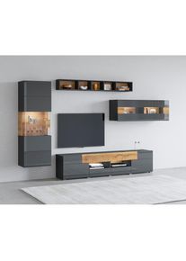 Inosign Wohnwand &raquo;Toledo, Breite 391cm stilvolle Mediawand ohne Beleuchtung&laquo; Set, 4 Stk. tlg.