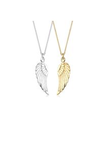 Elli Ketten-Set &raquo;Halskette Fl&uuml;gel Partnerkette Bicolor 925 Sterling Silber vergoldet&laquo;