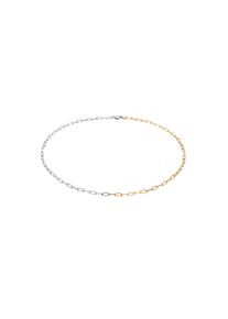 Elli Choker &raquo;Halskette Glieder Oval 925 Sterling Silber Bicolor&laquo;