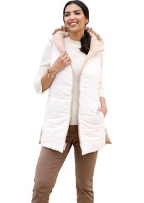 Damen Wendeweste mit verschiedenfarbigen Seiten beige-ecru Gr&ouml;&szlig;e 54