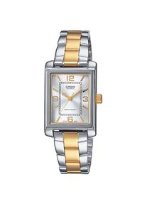 CASIO TIMELESS COLLECTION, Damen, Quarzuhr Armbanduhr, Damenuhr, analog, Edelstahlarmband, silberfarben-goldfarben, silberfarben-goldfarben, Elegante 