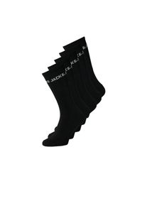 Jack & Jones PlusSize Jack & Jones PlusSize, Damen, Tennissocken &raquo;JACBASIC LOGO TENNIS SOCK 5 PAC PLS NOOS&laquo; Packung, 5 Paar tlg., Black Pack:Black - Black - Black - Black, 