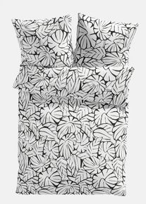 bonprix Pościel w liście, biały, 1x 80/80 cm, 1x 135/200 cm
