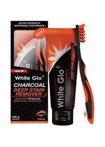 White Glo, Bleaching, Charcoal Deep Stain Remover Whitening Paste Is Teeth 100Ml (100 ml, Bleaching Cr&egrave;me)
